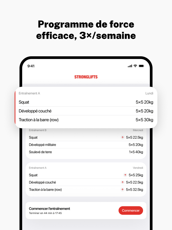 Screenshot #4 pour StrongLifts Entrainement Force