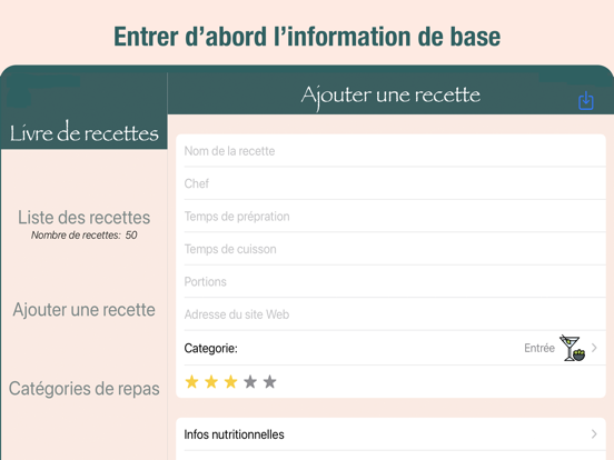 Screenshot #5 pour Mon livre de cuisine
