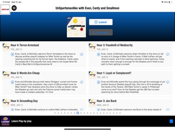 ESPN LA iPad screenshot