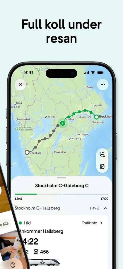 Screenshot 3 di 5 di SJ - Biljetter och trafikinfo