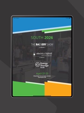 Battery Show South - 2026 iPad screenshot