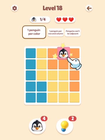 Pengdoku - Logic Puzzle Games iPad screenshot