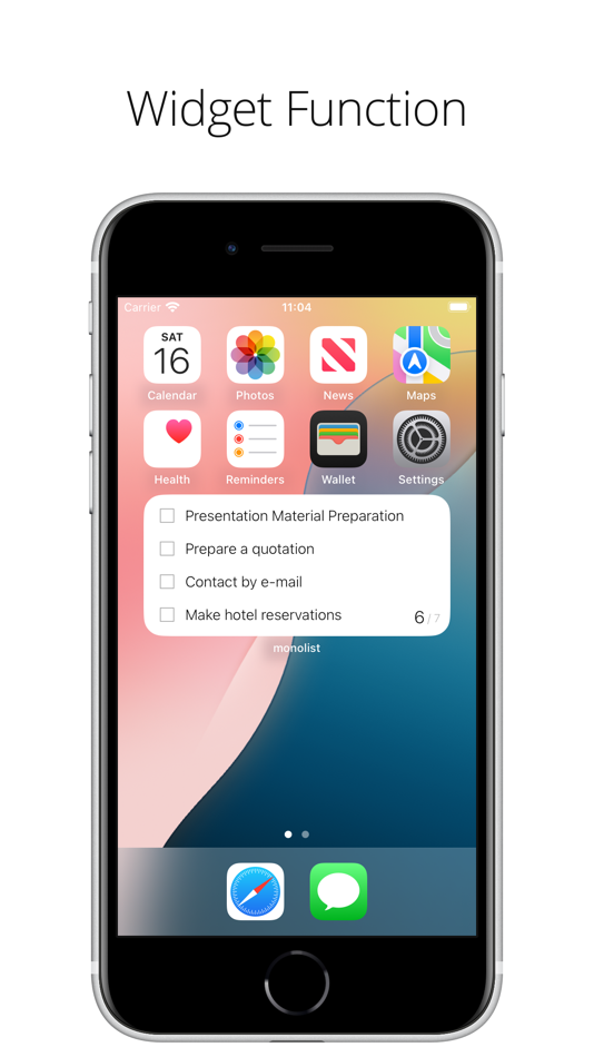#4. monolist - simple checklist (iOS) Podle: Kazuhiro Sawamura