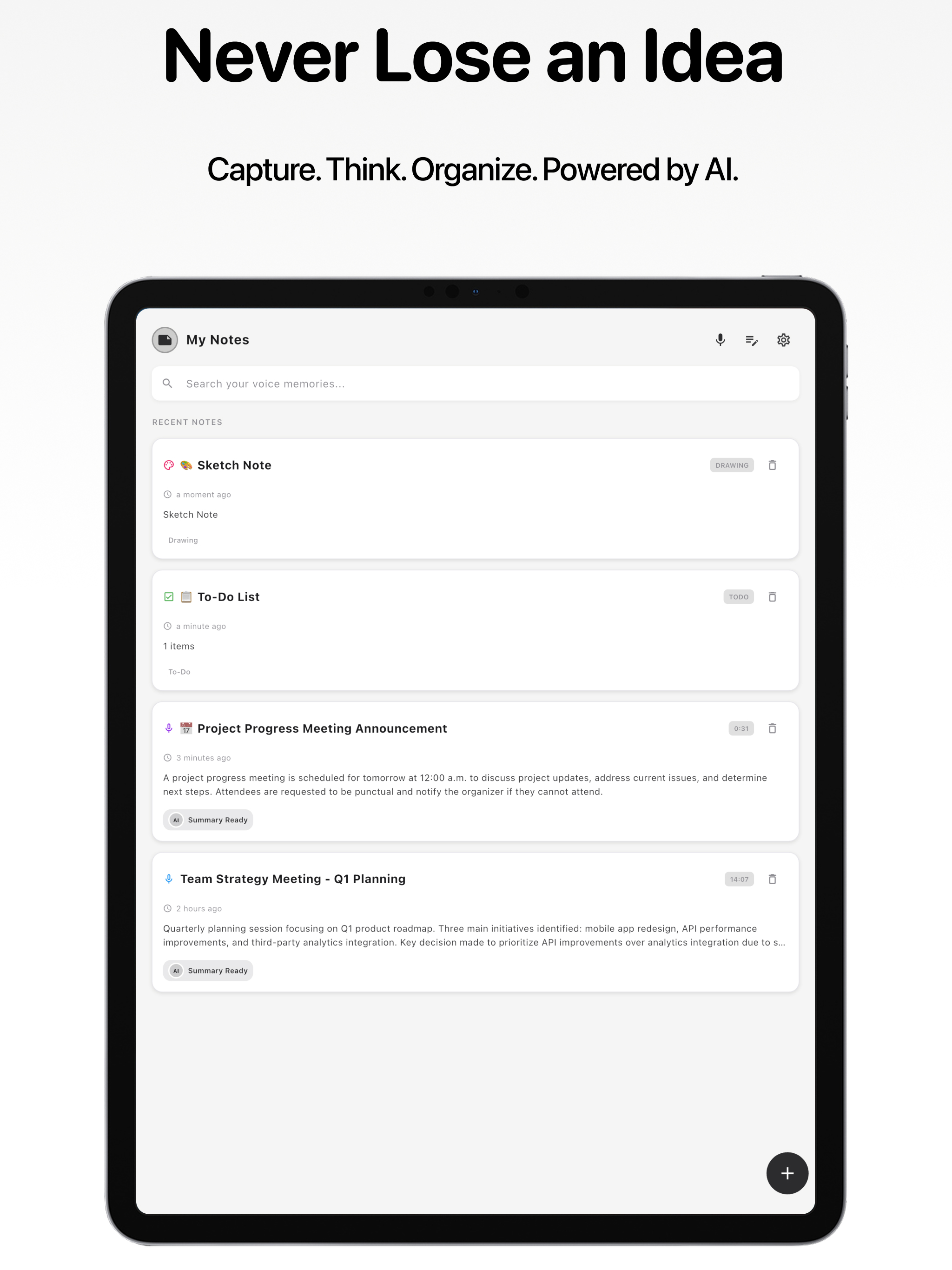 Veyo: AI Voice Note