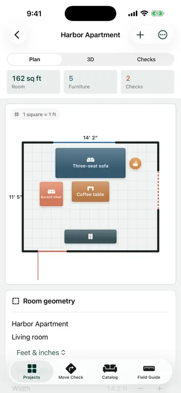 Roomspan: Furniture Fit screenshot 1 of 3