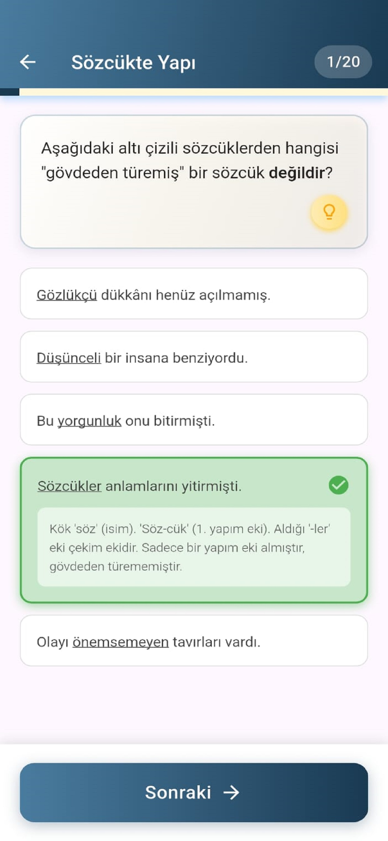 Türkçe Soru Bankası