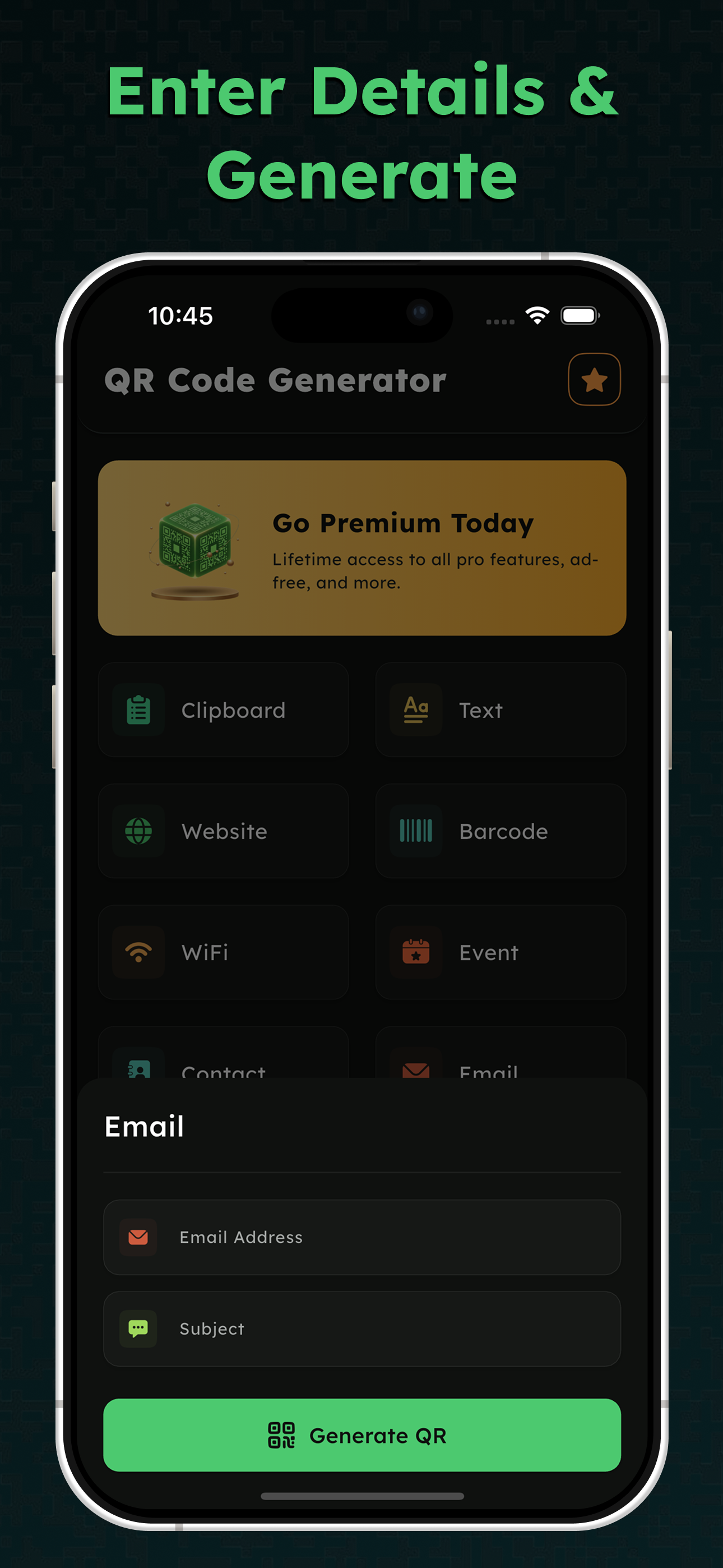 Quick QR Generator Pro screenshot 4