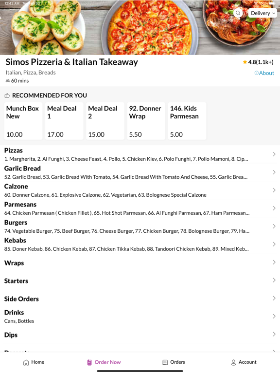 Screenshot #6 pour Simos Pizzeria ItalianTakeaway