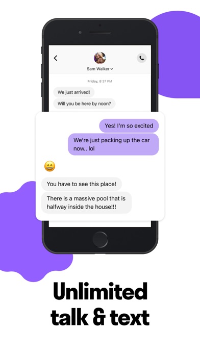 TextNow: Call + Text Unlimited iPhone screenshot 4 - Social Networking app
