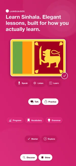 Learn Sinhala - AuraLingo screenshot 1