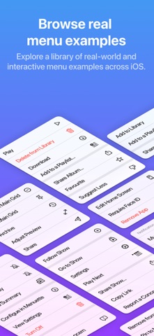 Menuette – iOS Menu Explorer Screenshot 2 of 7