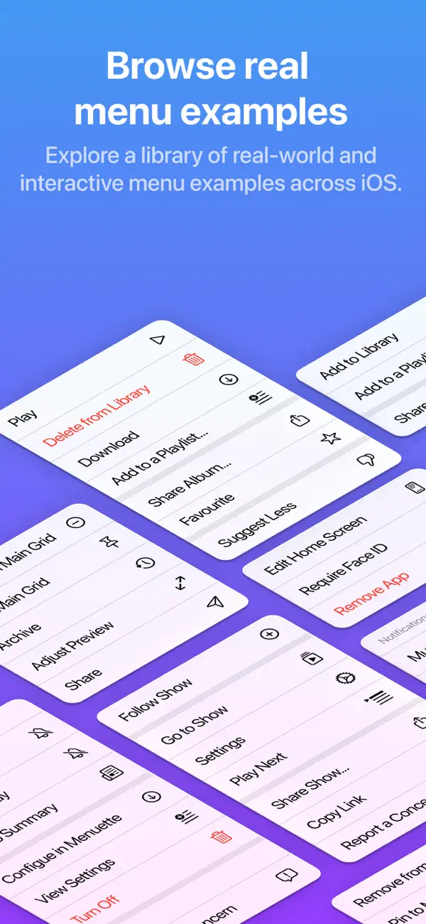 #2. Menuette – iOS Menu Explorer (iOS) Podle: Thuy Gia Nguyen