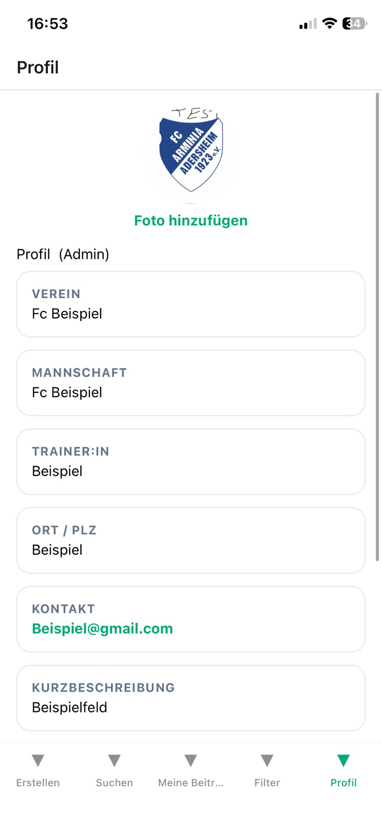 Testspielbörse