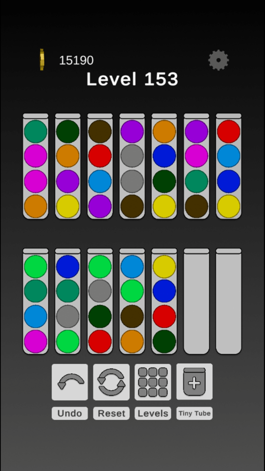 #1. Ball Sorting In Tubes (iOS) Podle: Nutron Labs