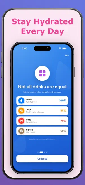 Brimm: Hydration Tracker screenshot 1