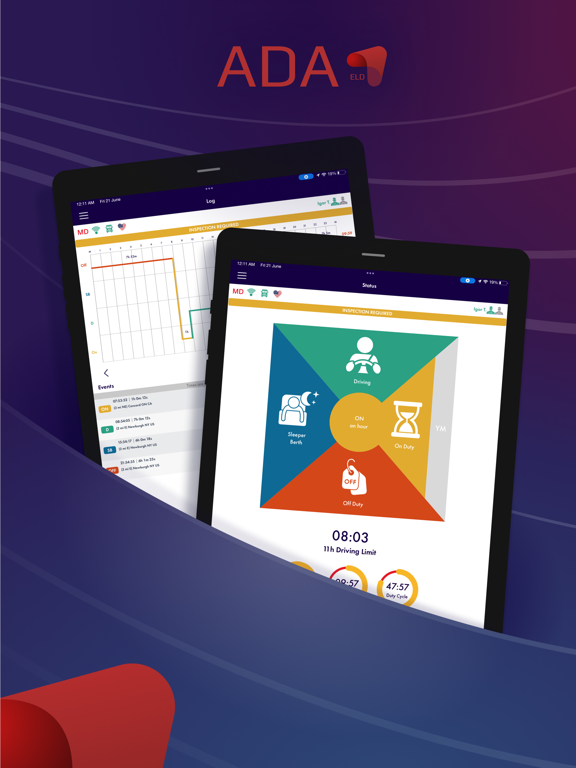 ADA ELD iPad screenshot 1 - Business app