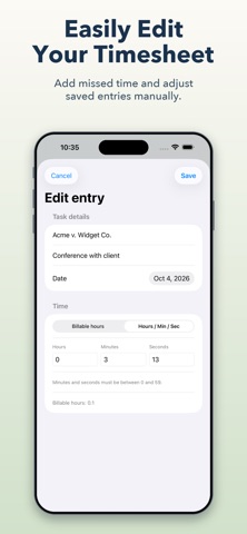 Billable Timer: Time Tracker app screenshot 3