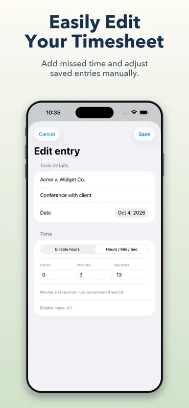 Billable Timer: Time Tracker screenshot 3 of 5