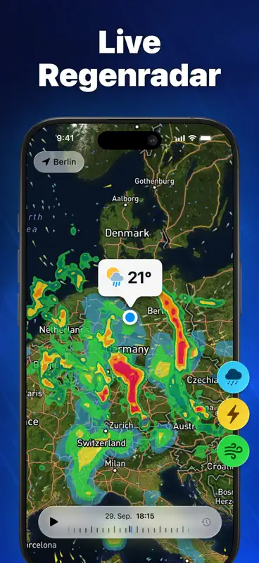 Regenradar - Deutscher Wetter screenshot 1 of 8