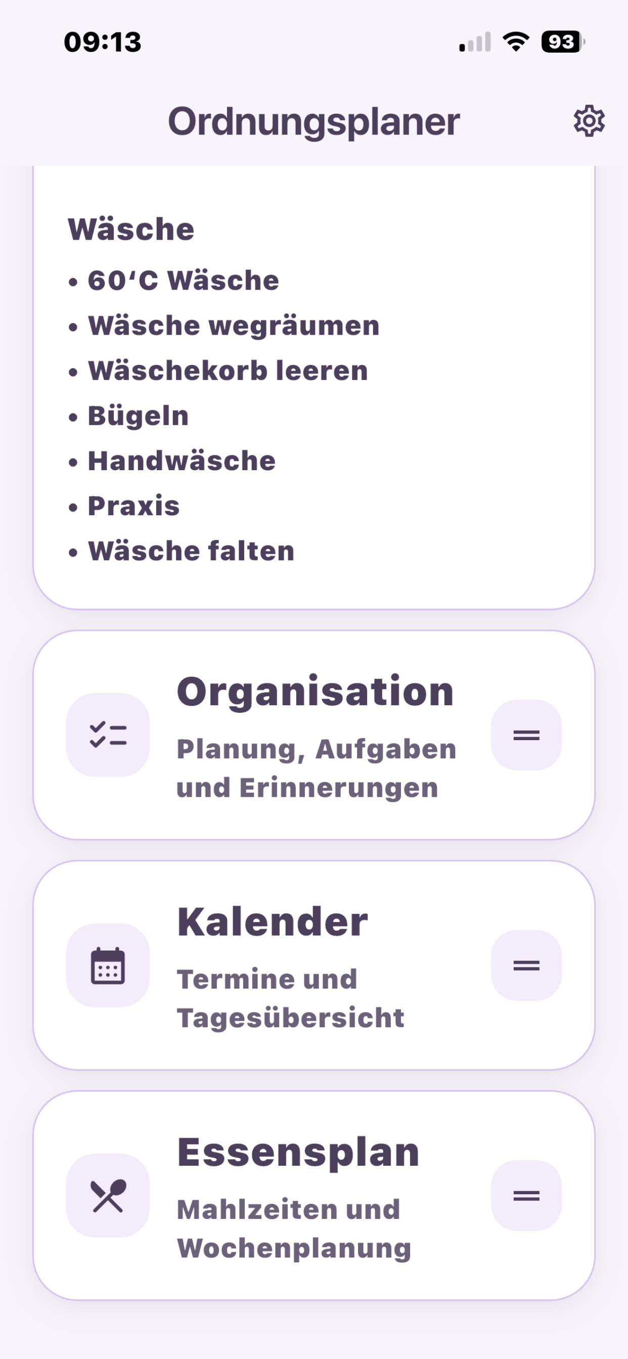 Ordnungsplaner screenshot 3