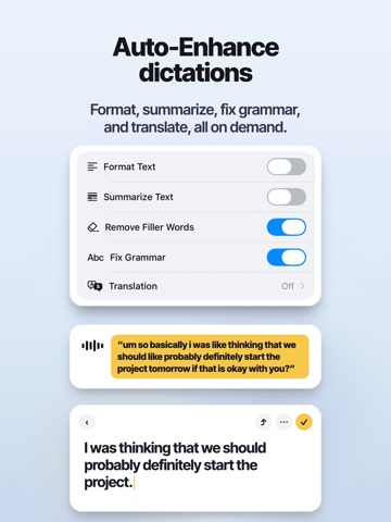 VoiceKey: AI Voice Keyboard iPad screenshot