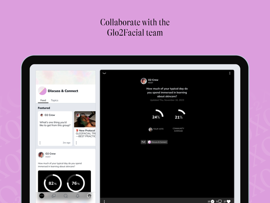 Glo2Facial by Geneo iPad screenshot 5 - Social Networking app