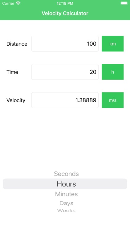 Velocity Calc and Converter
