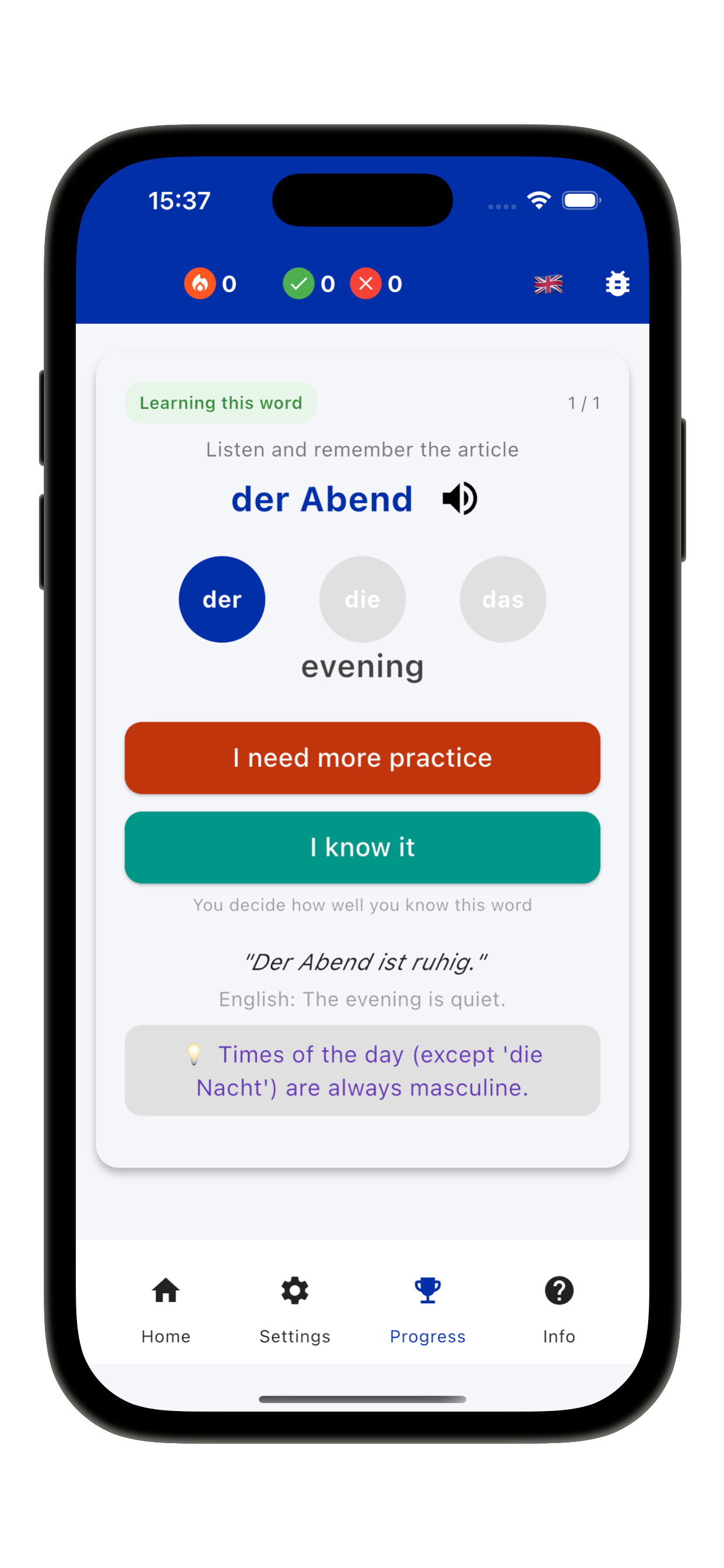 Easy Der Die Das Articles screenshot 5