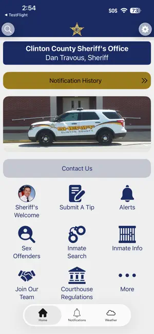 Clinton County Sheriff IL screenshot 1