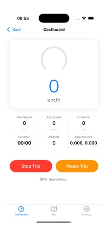 Speedometer-MPH Tracker & GPS iPhone screenshot