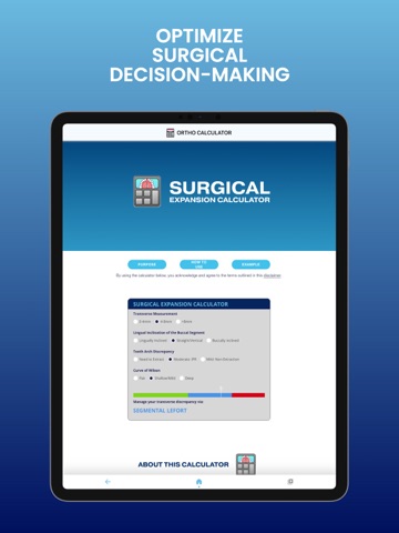 Ortho Calculator iPad screenshot