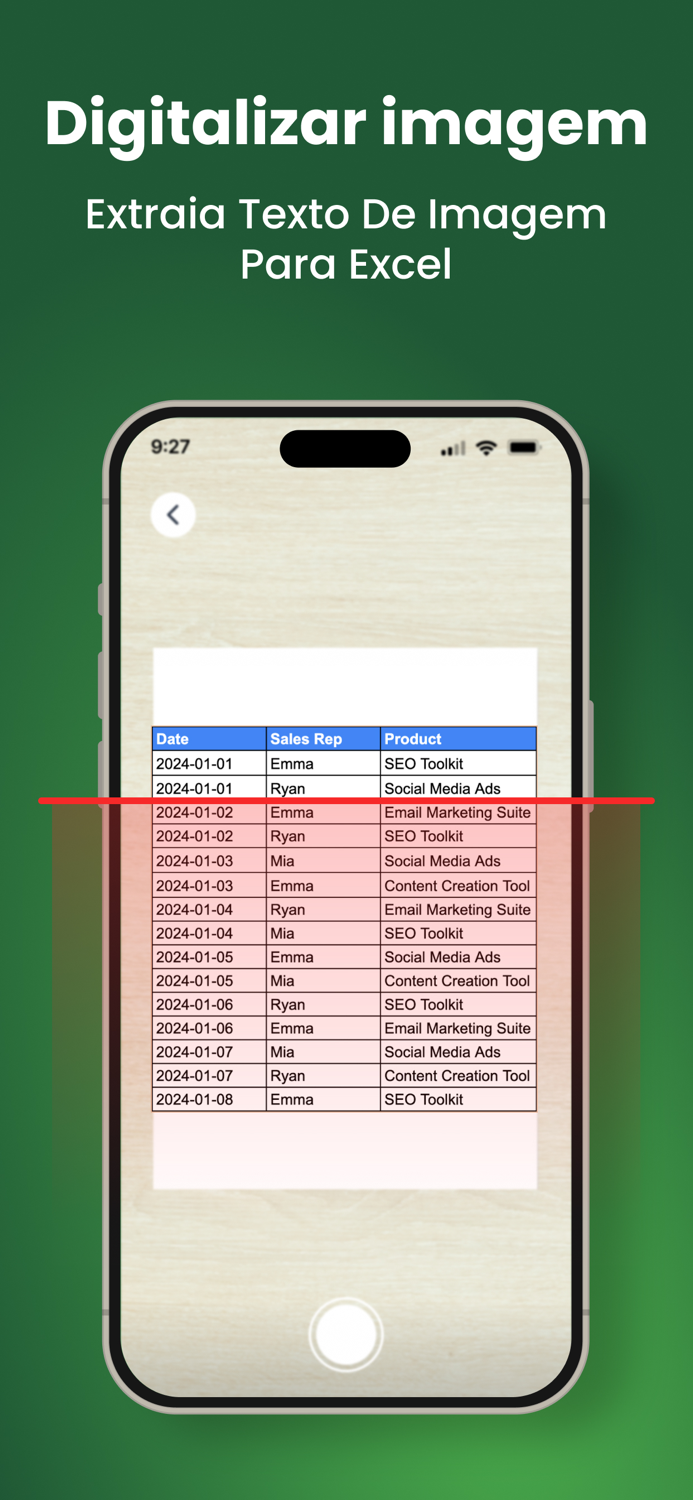 Converter Imagem para Excel