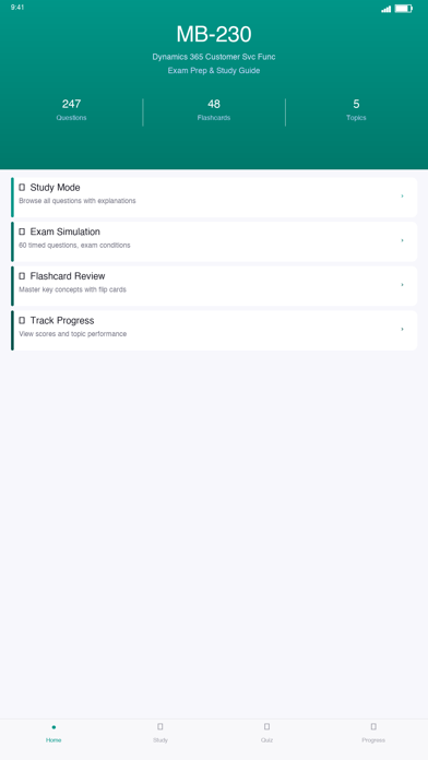 Screenshot #1 pour MB-230 D365 Customer Svc Prep