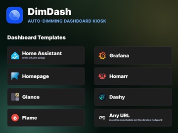 DimDash iPad screenshot