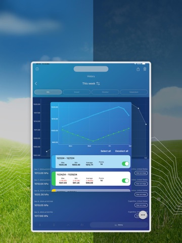 My Barometer and Altimeter iPad screenshot