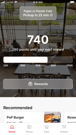 Paper or Plastik Cafe app screenshot
