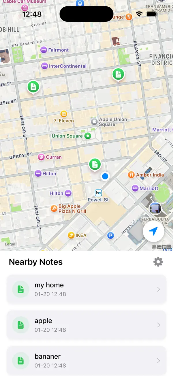 #2. MapNote - Record on the map (iOS) Podle: 锋 刘