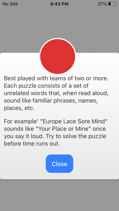 Gibberish Game Screenshot