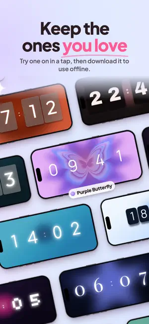 Aesthetic Flip Clock: FlipAura screenshot 4