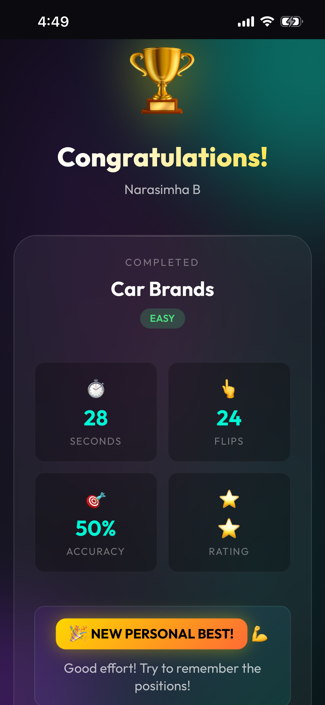 FlipIt - Card Matching Game screenshot 3