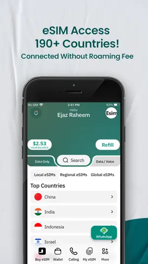 eSIM Card: Travel SIM & Data screenshot 1