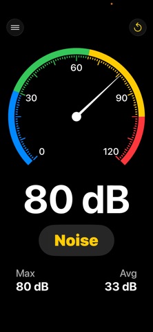 Decibel Meter for Seniors iPhone screenshot
