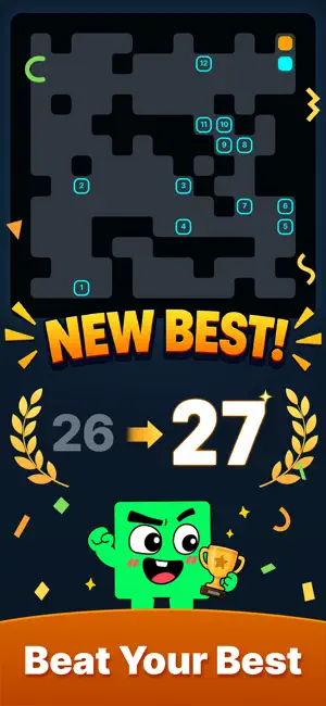 Rush Orange: Sliding Maze screenshot 4