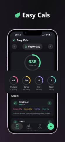 Easy Cals - AI Calorie Tracker Screenshot 1 of 5