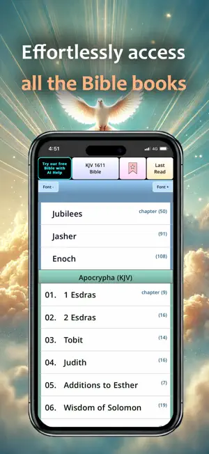 Jubilees, Jasher, Enoch, Bible screenshot 3