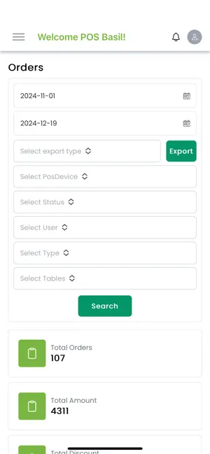 Basil Backoffice screenshot 1