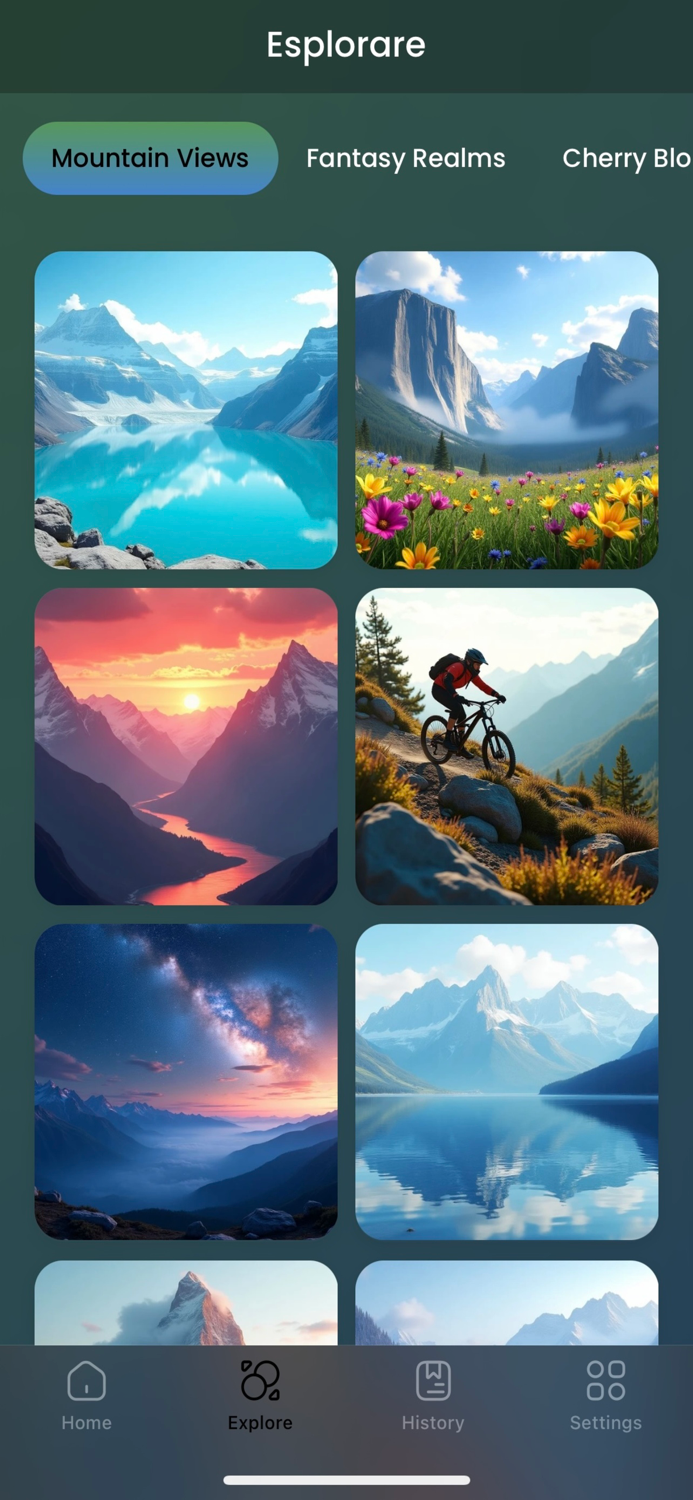 Generatore di Paesaggi AI