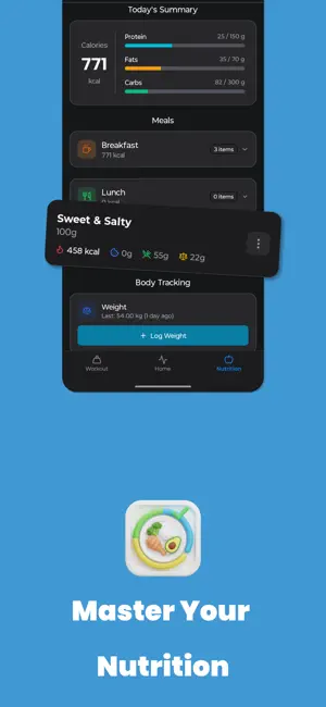 Kalofitz: Gym & Meal Tracker screenshot 3