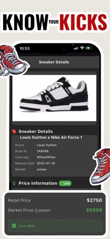 Sneaker Identifier: Kicks Scan screenshot