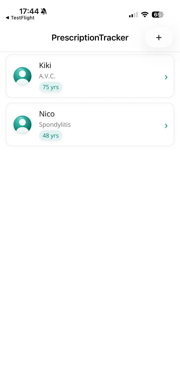 Screenshot #1 pour PrescriptionTracker